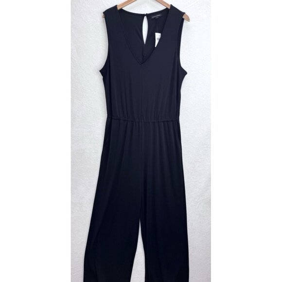 Banana Republic Black V-Neck Jumpsuit Size XL NWT - Picture 2 of 9